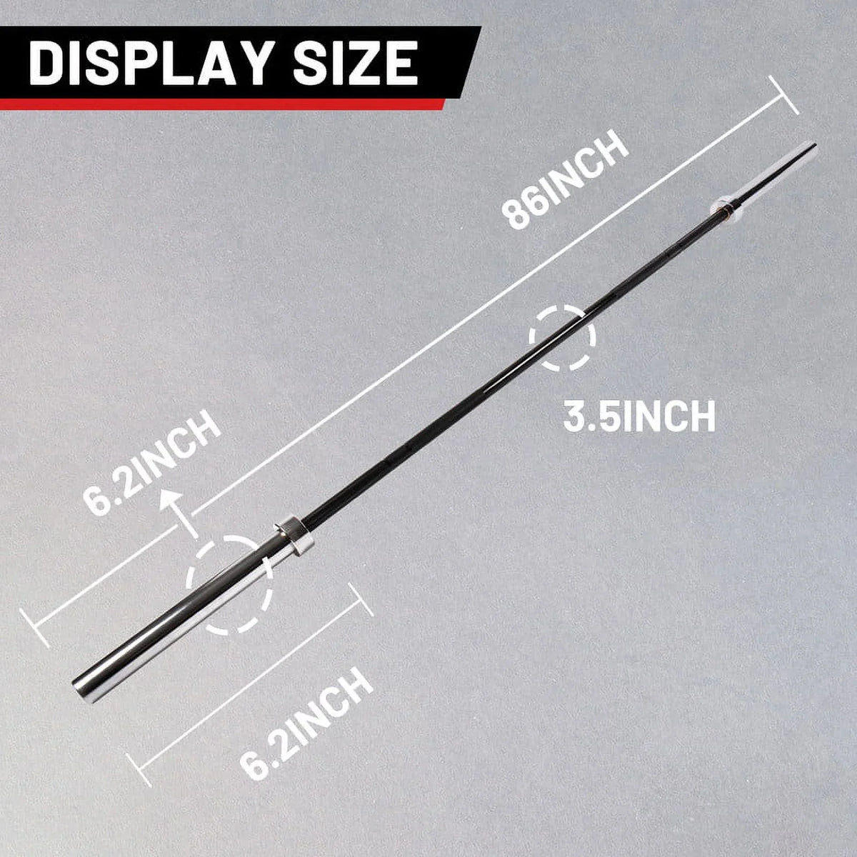 Chrome Weights Solid POUND Barbell Black Lifting Power Bar Olympic Chrome Lifting Hard Barbells,1000