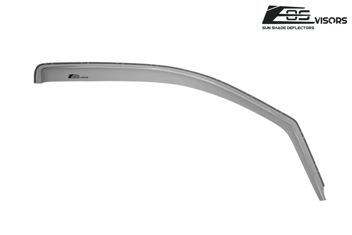 Fits Online Extreme Vents 2014-2018 TINTED ALL | EOS Style Side SMOKE Chevrolet Guards Silverado Models Cab Window Deflectors Store IN-CHANNEL 1500 Rain Visors Crew