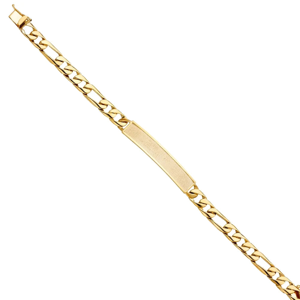 16.4 Gift Chain Bracelets Gold Weight Men 14KY Figaro Bracelet | | for Yellow Link - Men’s | 14k 8" Women and Elegant Gold for ID Jewelry