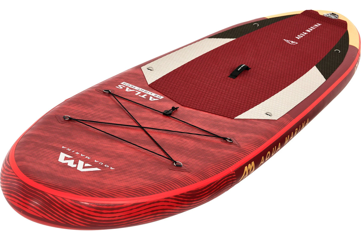 Pump 12'0" - Up Paddle including Marina Paddle, Aqua Harness ATLAS & Stand SUP - Inflatable Safety Package, Board Carry Fin, Bag,