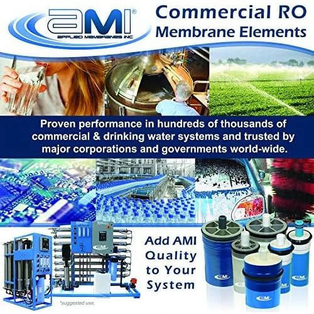 | Low RO 100 At Rejection 850 For | Membrane Replacement | Extra Membrane 99% M-T2540AXLE Water Energy Reverse Tap GPD Osmosis XLE Psi |
