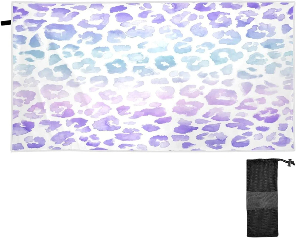 Beach Travel - Swimming Super （405） Towels Camping Bestwell Towel Quick - Gradient Absorbent Oversized Towel Holiday Compact Dry for Lightweight Leopard