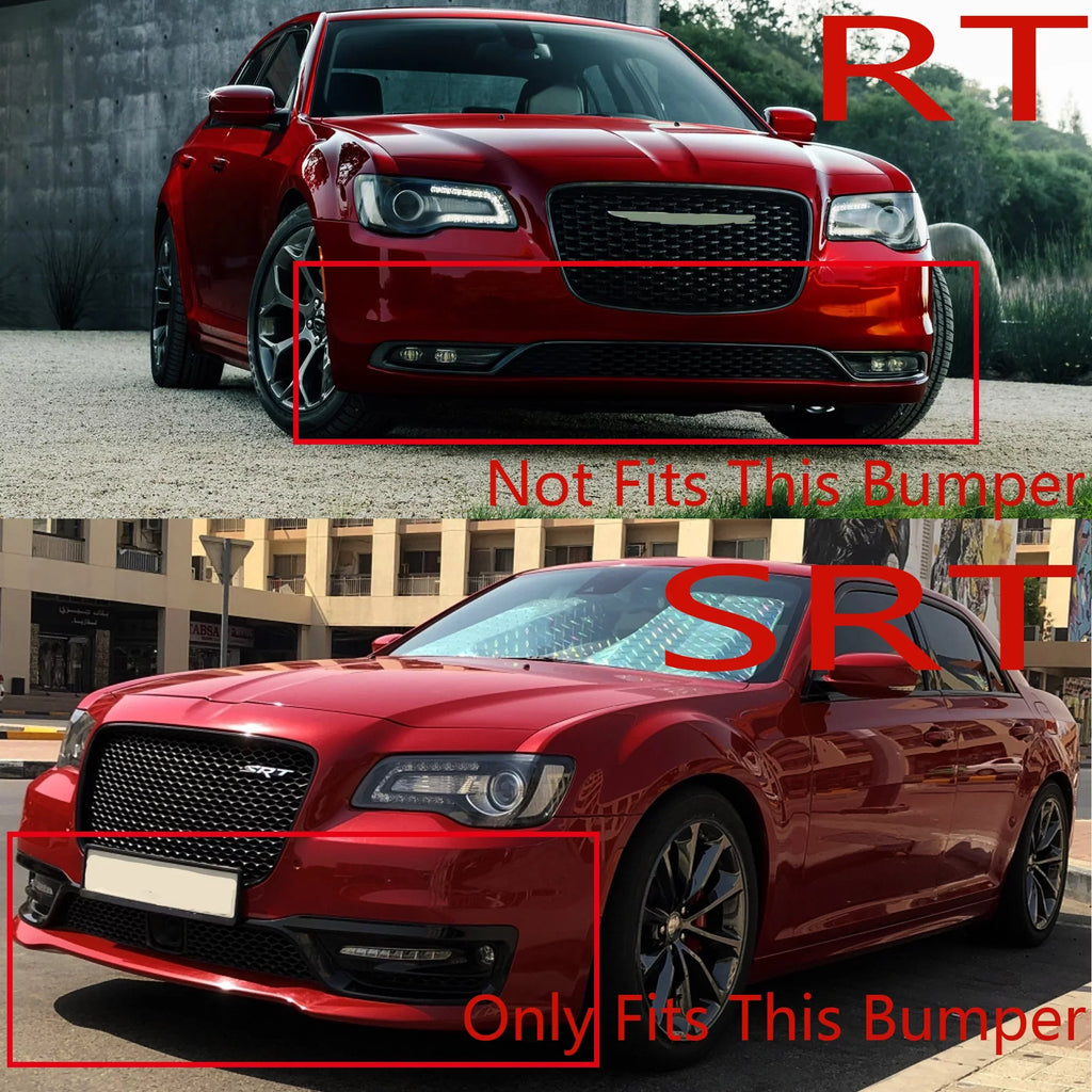 Lower Black Front 300 Bumper Matte Sedan 2015-2022 Lip Chrysler SRT for NINTE