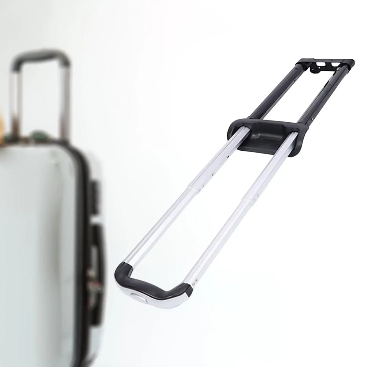 Cart Suitcase Sections Telescoping Luggage for Black Pull Trolley Bucket Handle, Three Rod, , Parts adjustable Ice Speaker Case Replacement