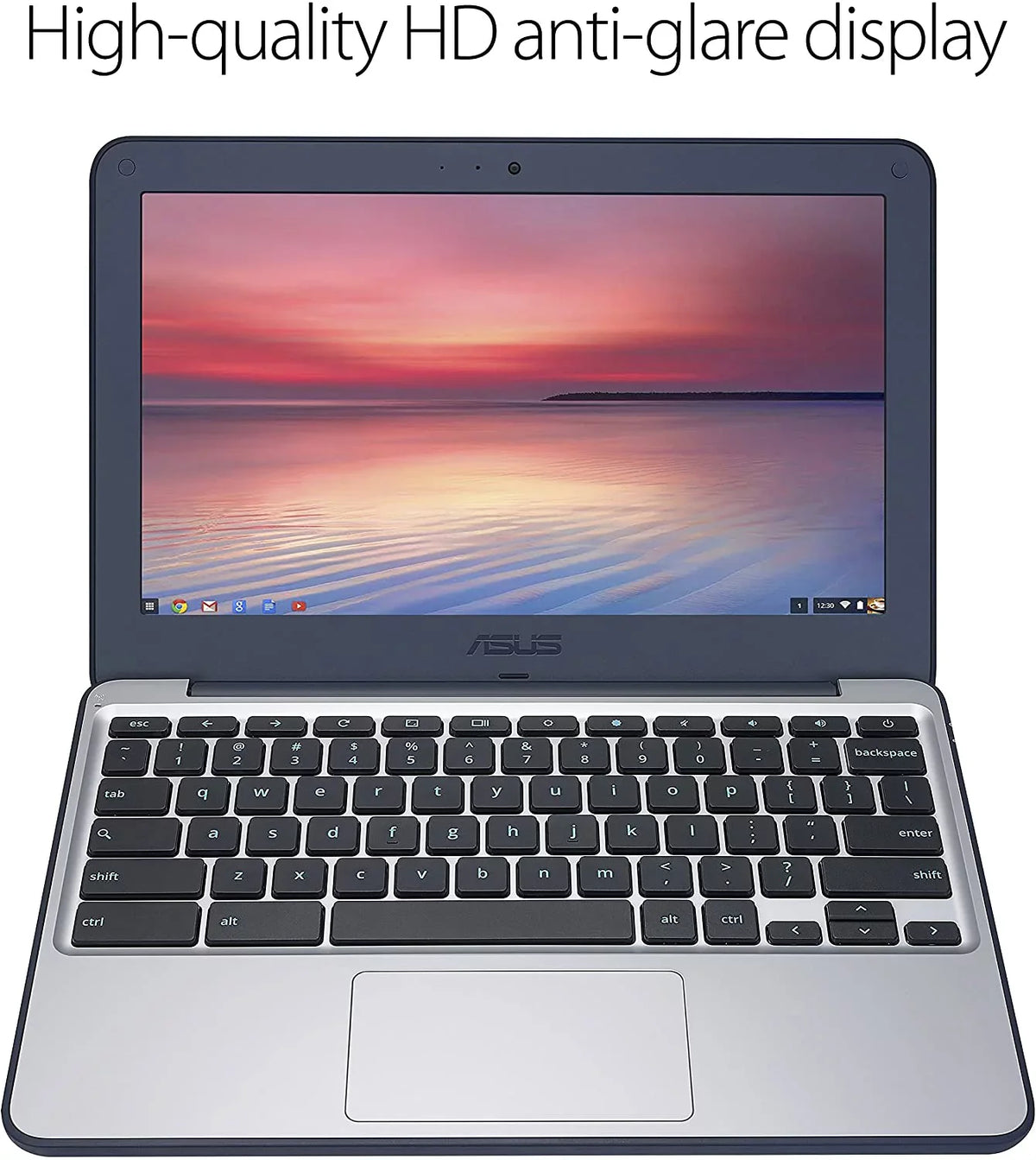 Hard ASUS 11" Chrome, 1.60 RAM, B) SSD Grade C202SA-YS02, Screen (Used GHz Intel 16GB 4GB DDR3 Chromebook Celeron, Drive,