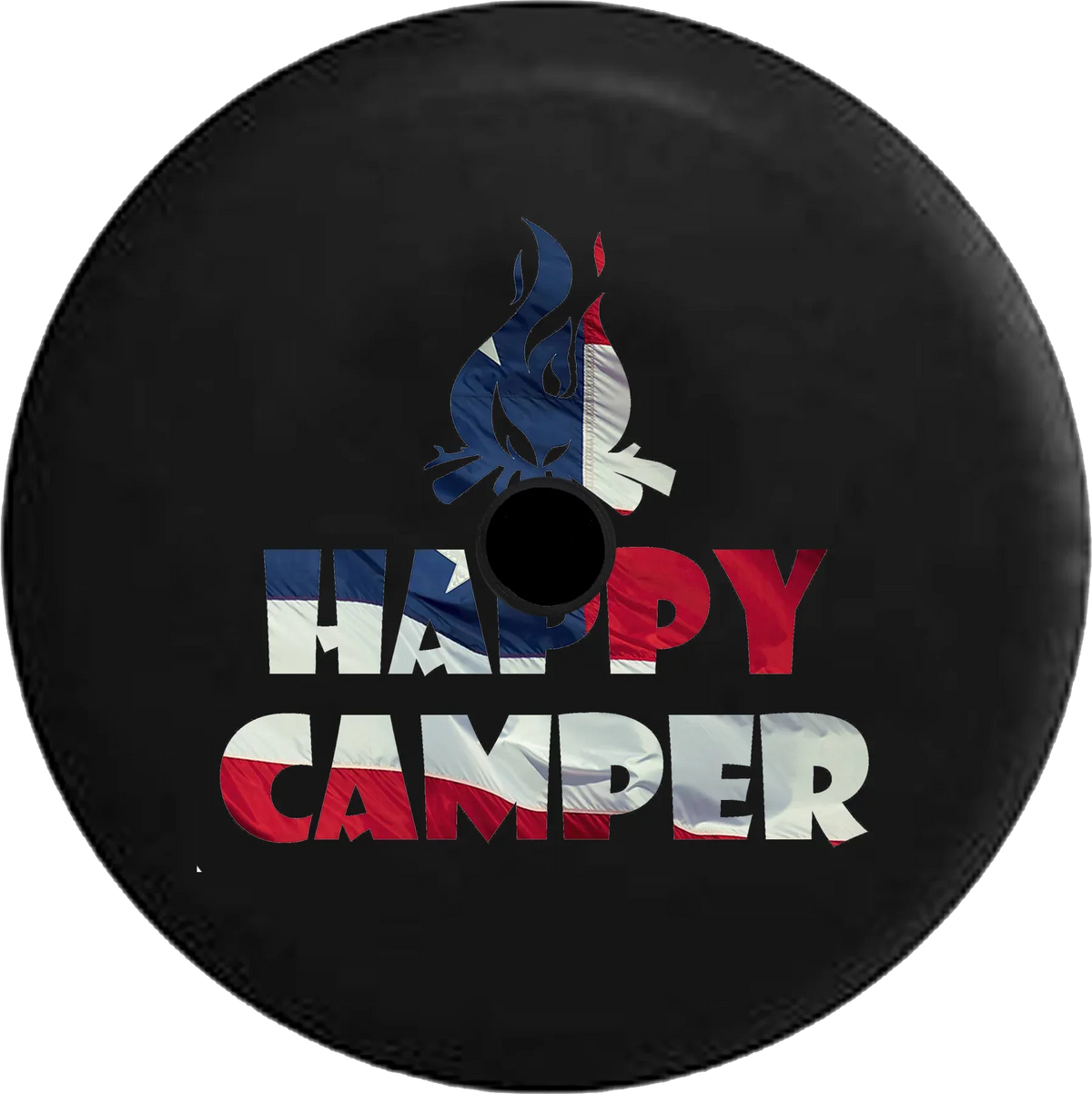 Camera RV Inch Wrangler Backup Tire 33 Cover for Jeep Spare JL Flag Waving Campfire Camper Happy 2018 2019 American