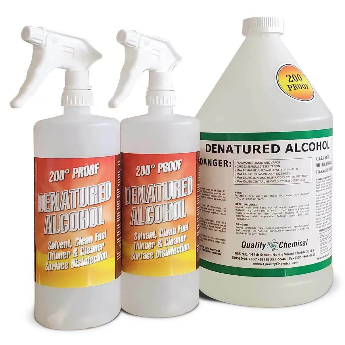 / / Combo Quarts) (4 Gallon Proof 1 Ethyl Alcohol Denatured 200 Laboratory Grade