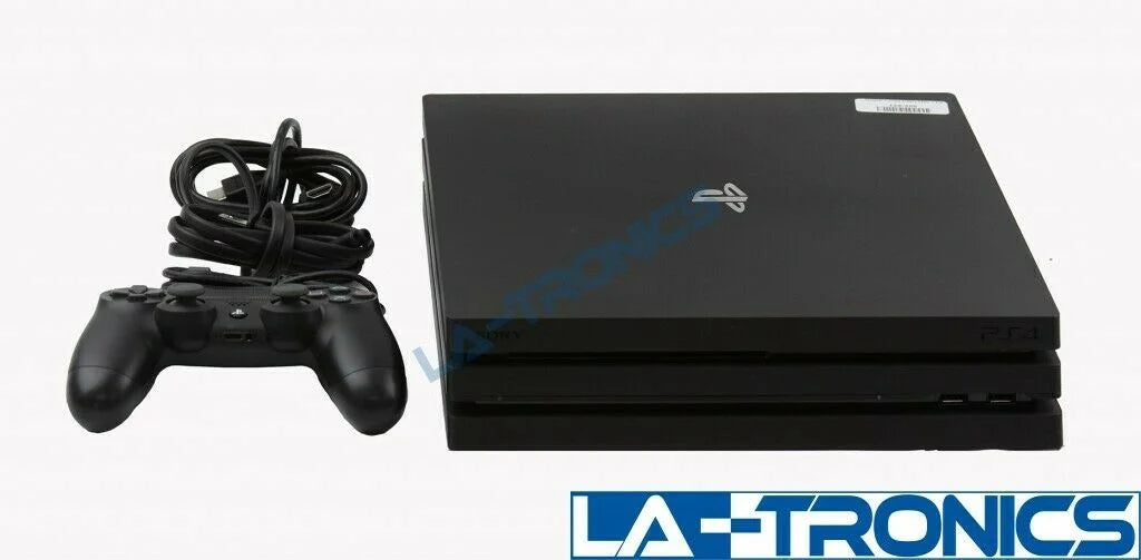 '- Playstation Sony 1TB Black 4K Jet GRADE PS4 Gaming Console 4 A- Pro