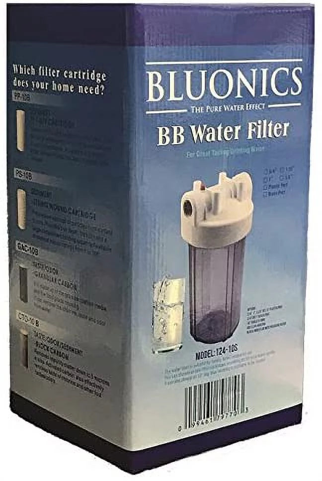 Whole Blue 10" House Transparent Housings Filters Blue Big Carbon ^ & Clear w/Pleated Water Filter Two Sediment
