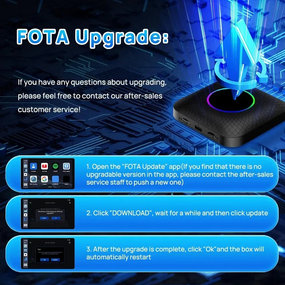 CarPlay & Netflix 13 Led Android Wireless QCM6225 Auto Apple For Accessories Smart Ai Car Tv Youtube Android Carlinkit Box Box