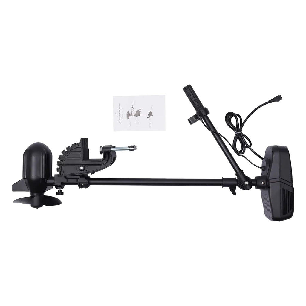 Trolling 2300RPM LED Rotatable Motor 48V Electric 360° Brushless Display Boat Motor Outboard Motor Engine Fishing 1400W Aiqidi