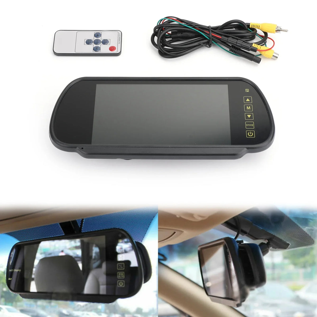 Camera Reversing Lens View Car Rear 7" Car MonitorSensors Bus Screenfor LCD