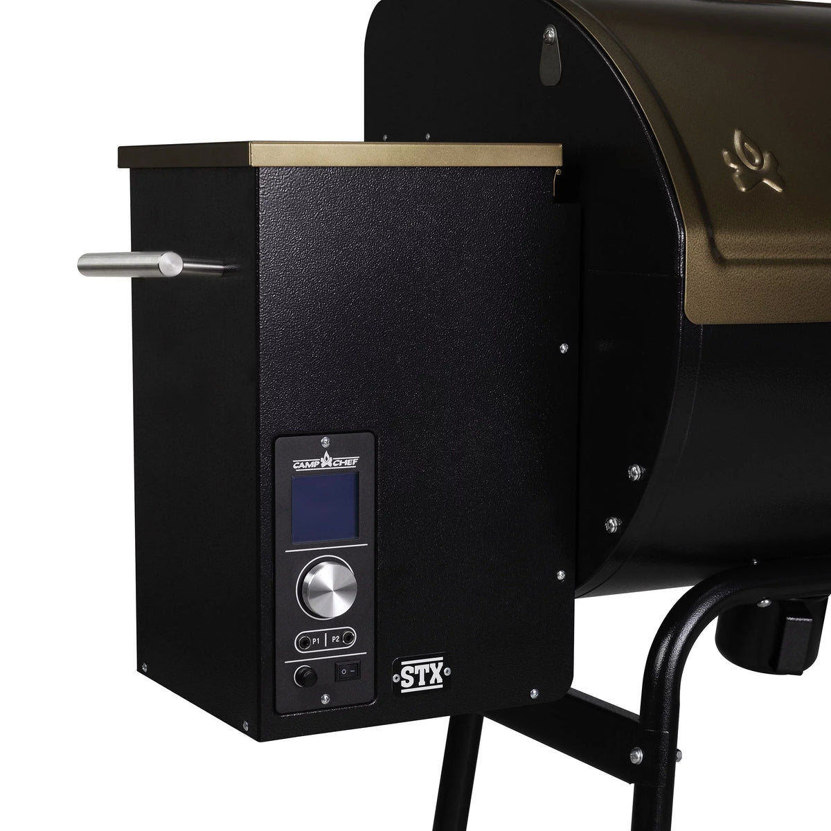 Smoke - Camp Ash Patented PID Smoker Controller Pellet Feature, Cleanout with Chef Grill Temperature 10 Bronze PG24STXB Settings,