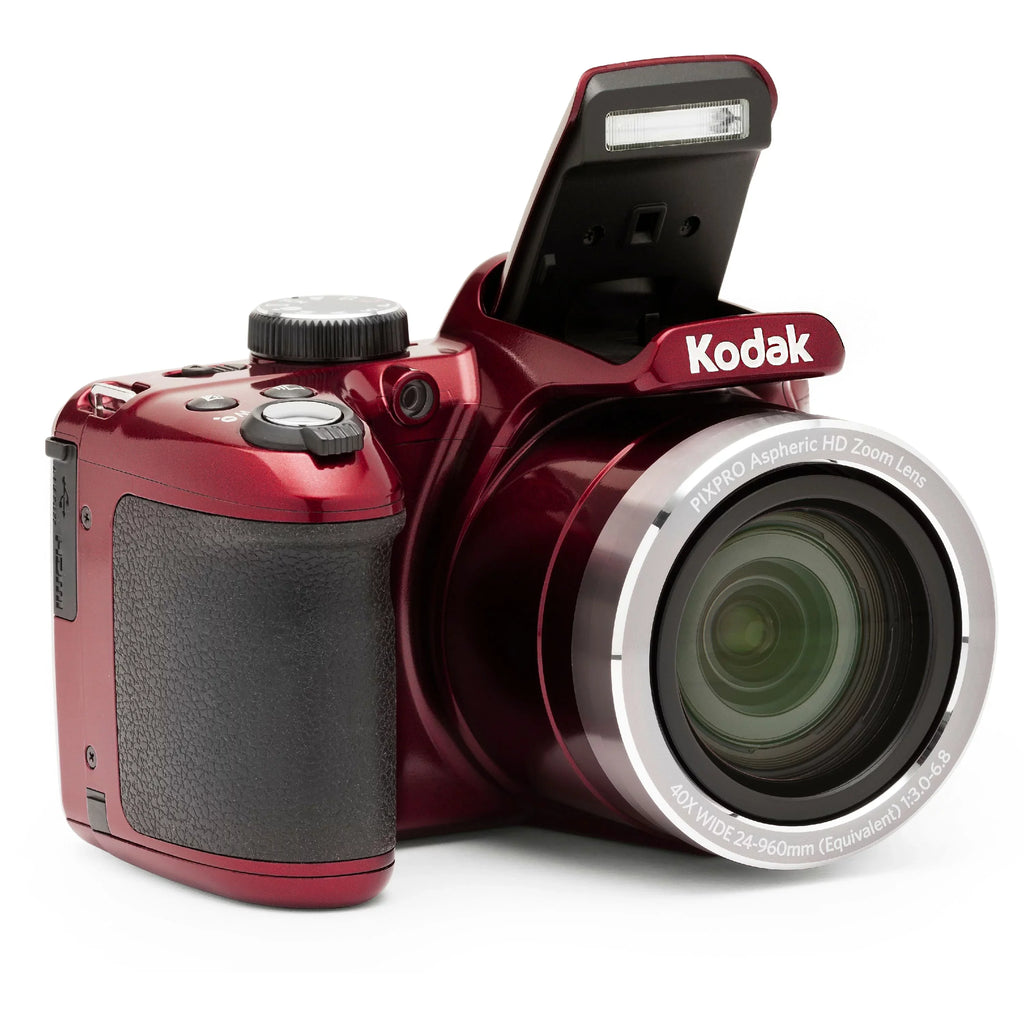 Digital AZ401 HD720p video PIXPRO (Red) KODAK Camera - Bridge 40X 16MP Zoom Optical