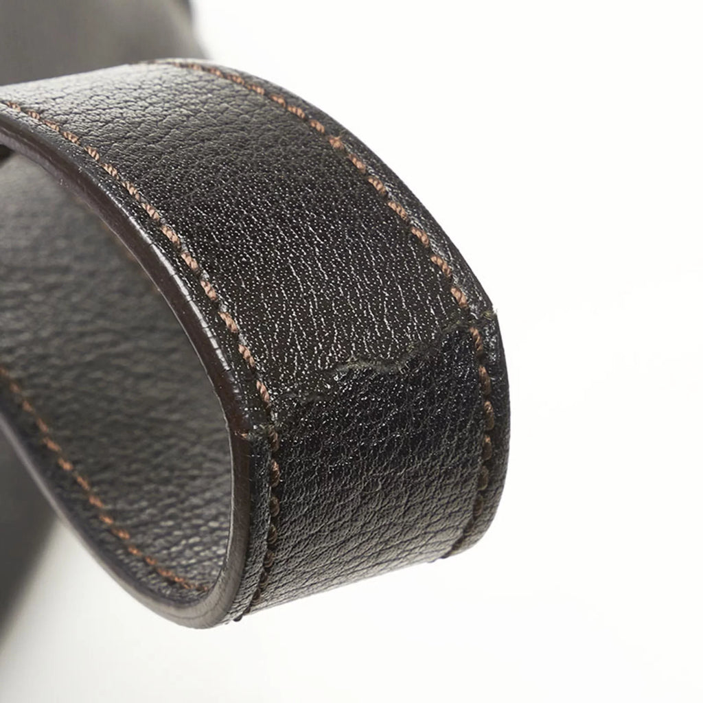 bag brown Cartier CARTIER shoulder ladies (Fair) leather Pre-Owned handbag