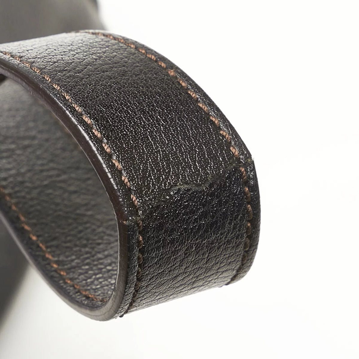 bag brown Cartier CARTIER shoulder ladies (Fair) leather Pre-Owned handbag
