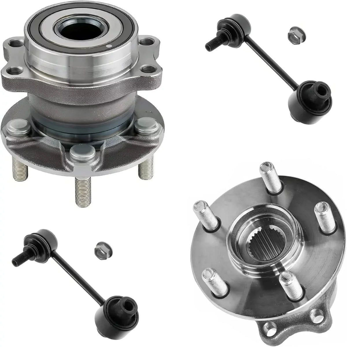 Detroit 2017, Sway Crosstrek, 2 Kit 2 Replacement Hubs 4pc Rear Bearing for Forester, Axle Crosstrek, Bars 2013-2015 2014-2018 Hubs 2015 Bearing Subaru Wheel 2016-2017 - Wheel XV 2016