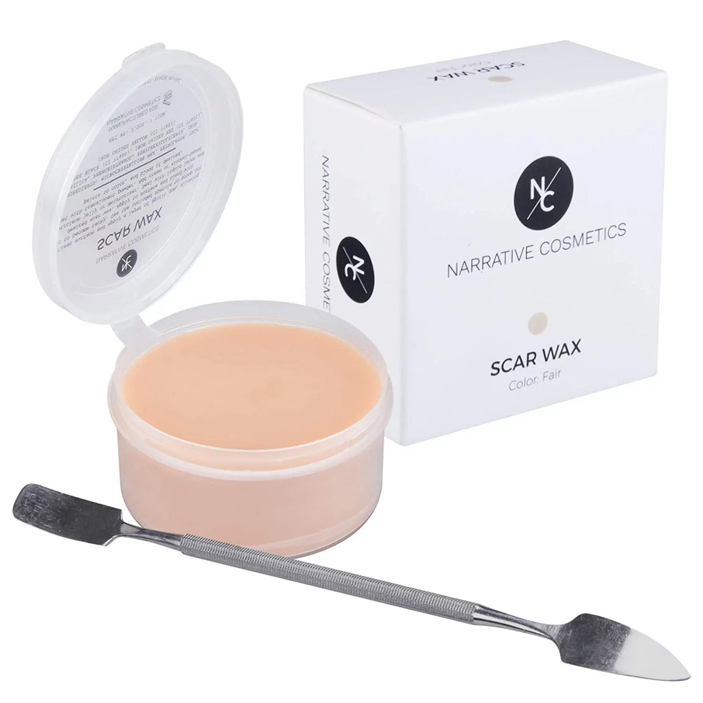 6 Color Theatrical Starter and Perfect FX Sided - Narrative Scab Effects for Sponge Block Special Paste, Wheel, - Cosmetics Foam Kit Spatula, Makeup Bruise Wax and Makeup Scar with Double Blood