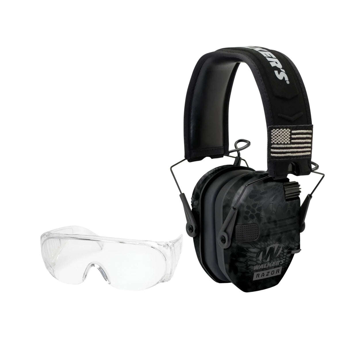 Razor Walker's Camo) Shooting Kit Series Muffs (Kryptek Patriot Slim w/Glasses