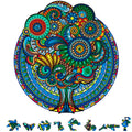 1000 Pieces Adults Puzzle for ZenChalet Retro featuring Floral Wooden Premium Jigsaw