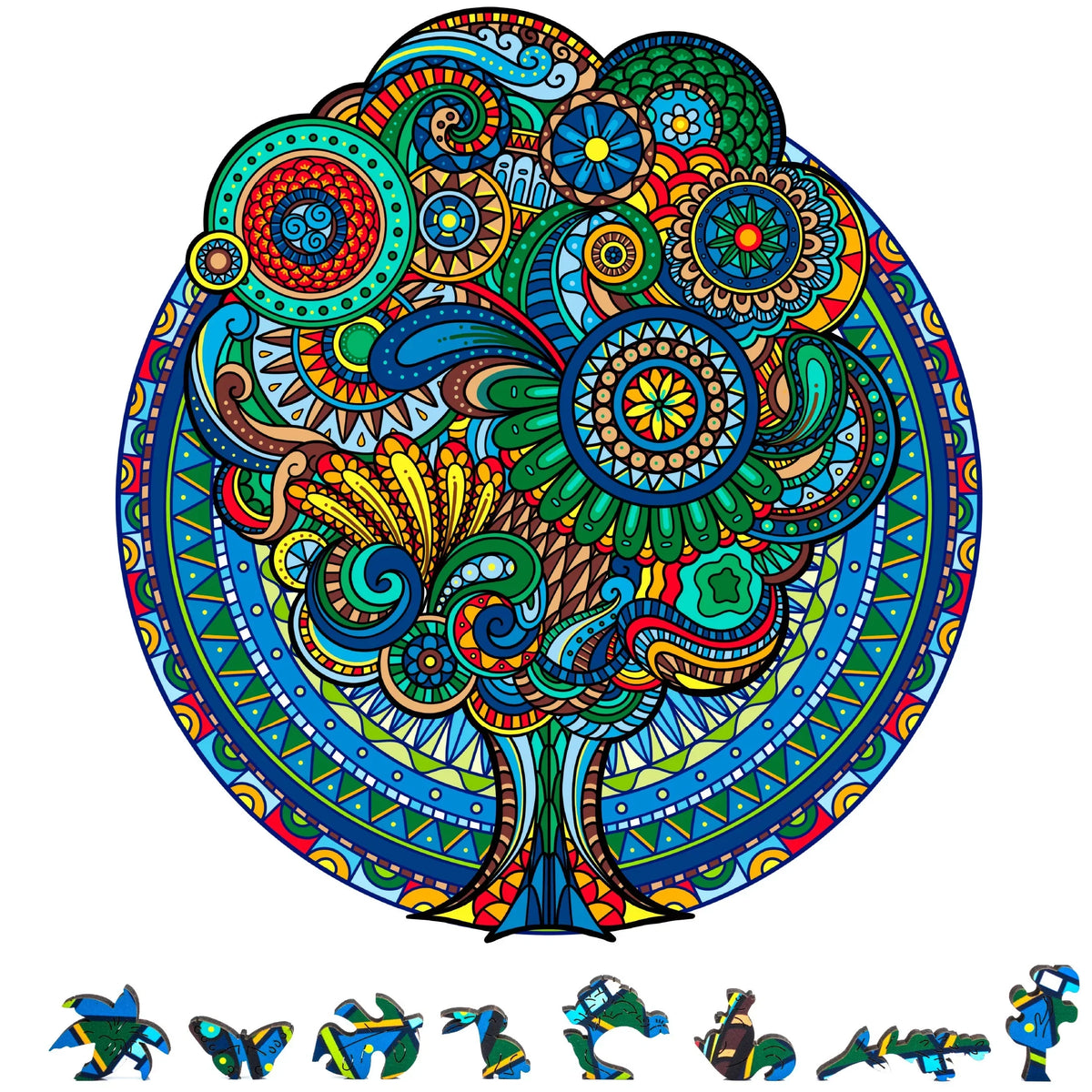 1000 Pieces Adults Puzzle for ZenChalet Retro featuring Floral Wooden Premium Jigsaw