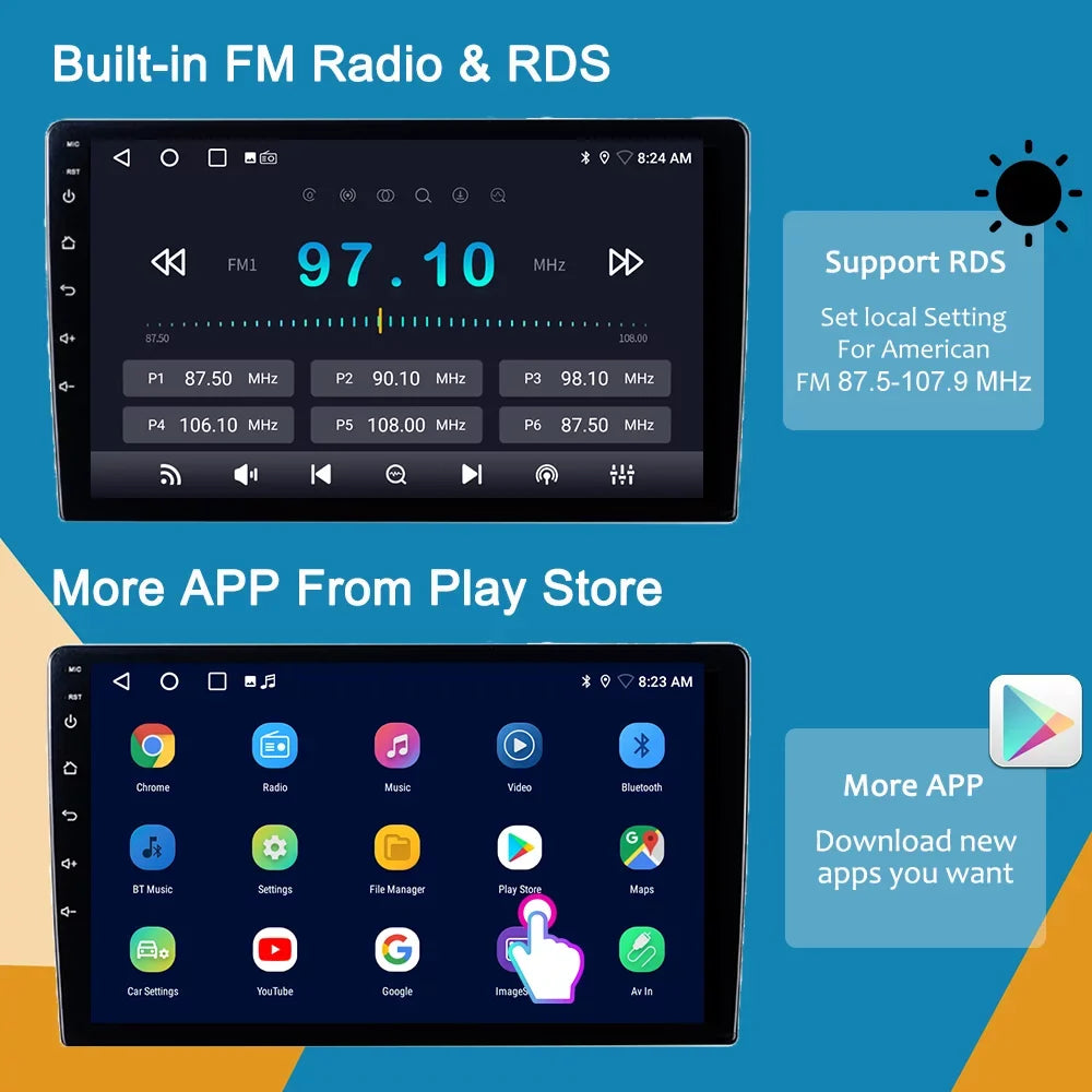 Auto Multimedia With Android Android Carplay 2008 Accord For - Touch Stereo Player Screen 2002 Honda 7 Car Car