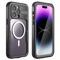 '- Military 6H for iPhone Pro Protector for Built-in 14 with 6.1" Pro [Real Underwater][14FT Case MagSafe] Screen iPhone 360][IP68 Dropproof][Dustproof][Compatible 14 Waterproof, Black