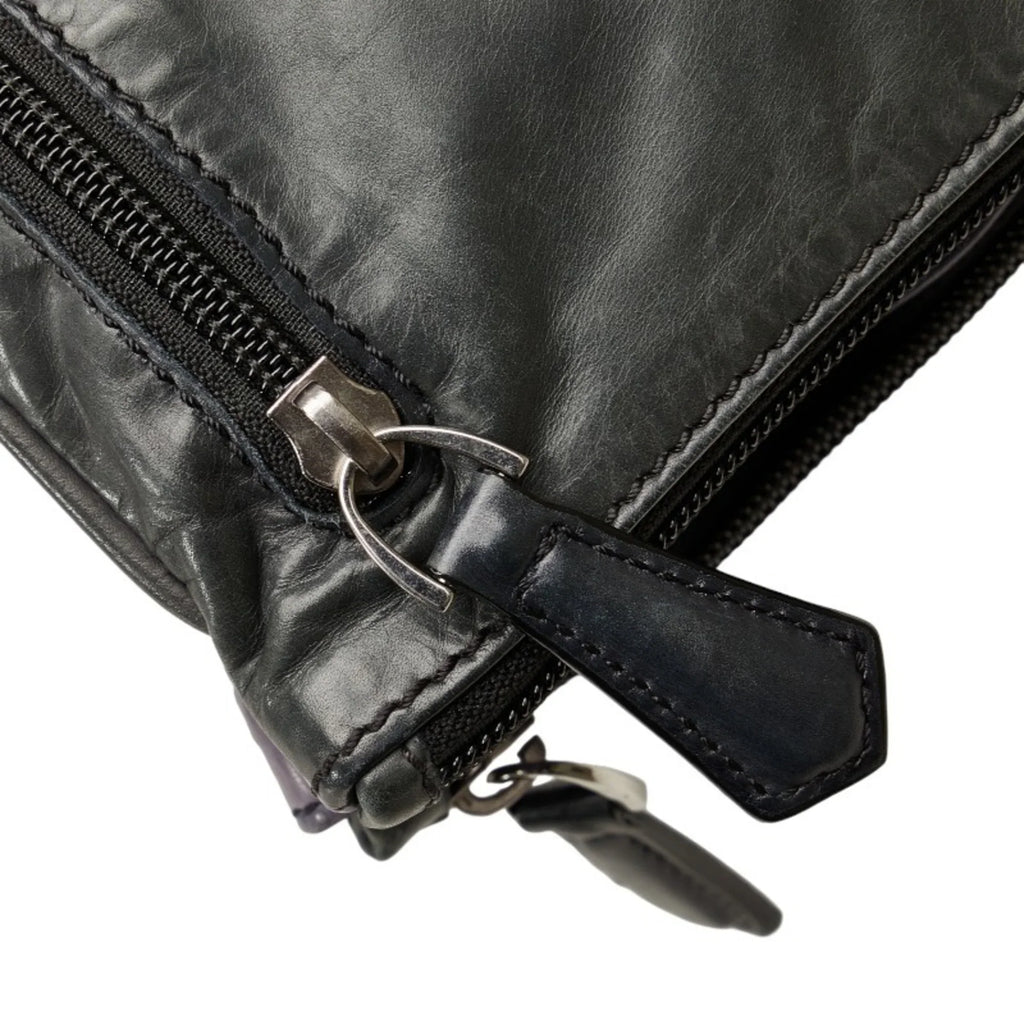 Pre-Owned Leather Purple Berluti Clutch Men's Second (Good) Gray Bag