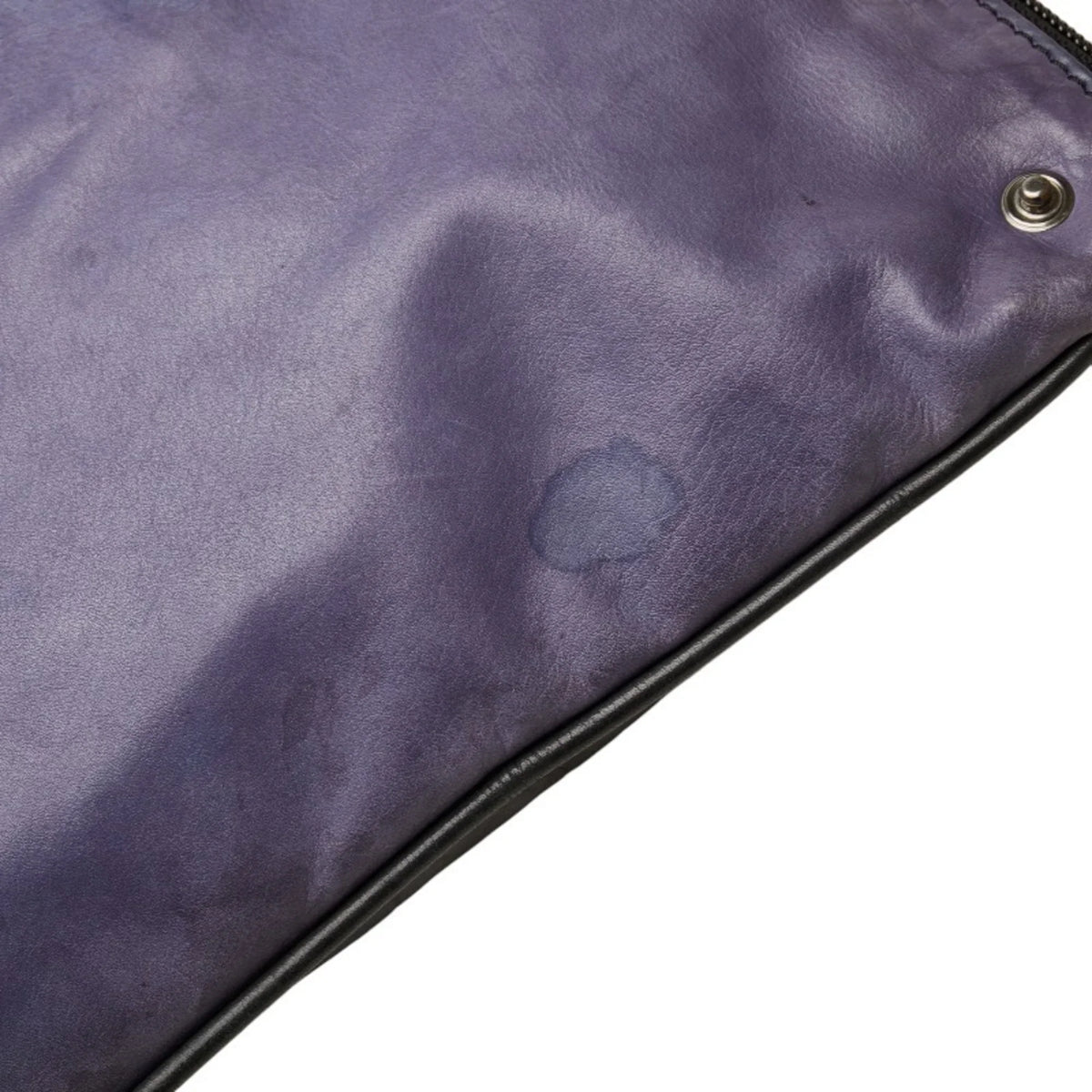 Pre-Owned Leather Purple Berluti Clutch Men's Second (Good) Gray Bag