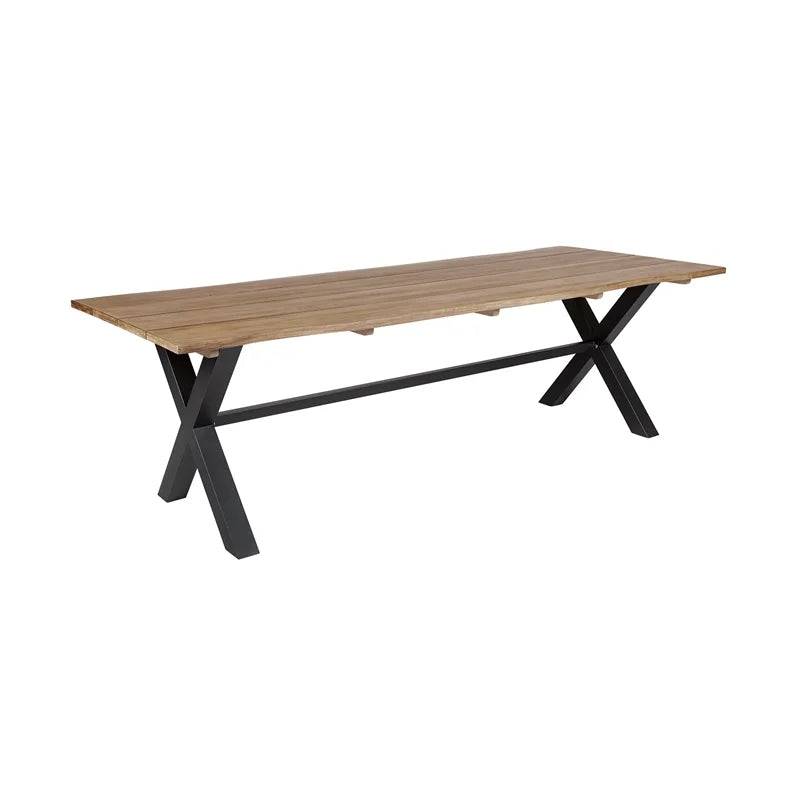 Eucalyptus Piece Set Island Live Edge Outdoor Dining 5 in Glendora and Rope