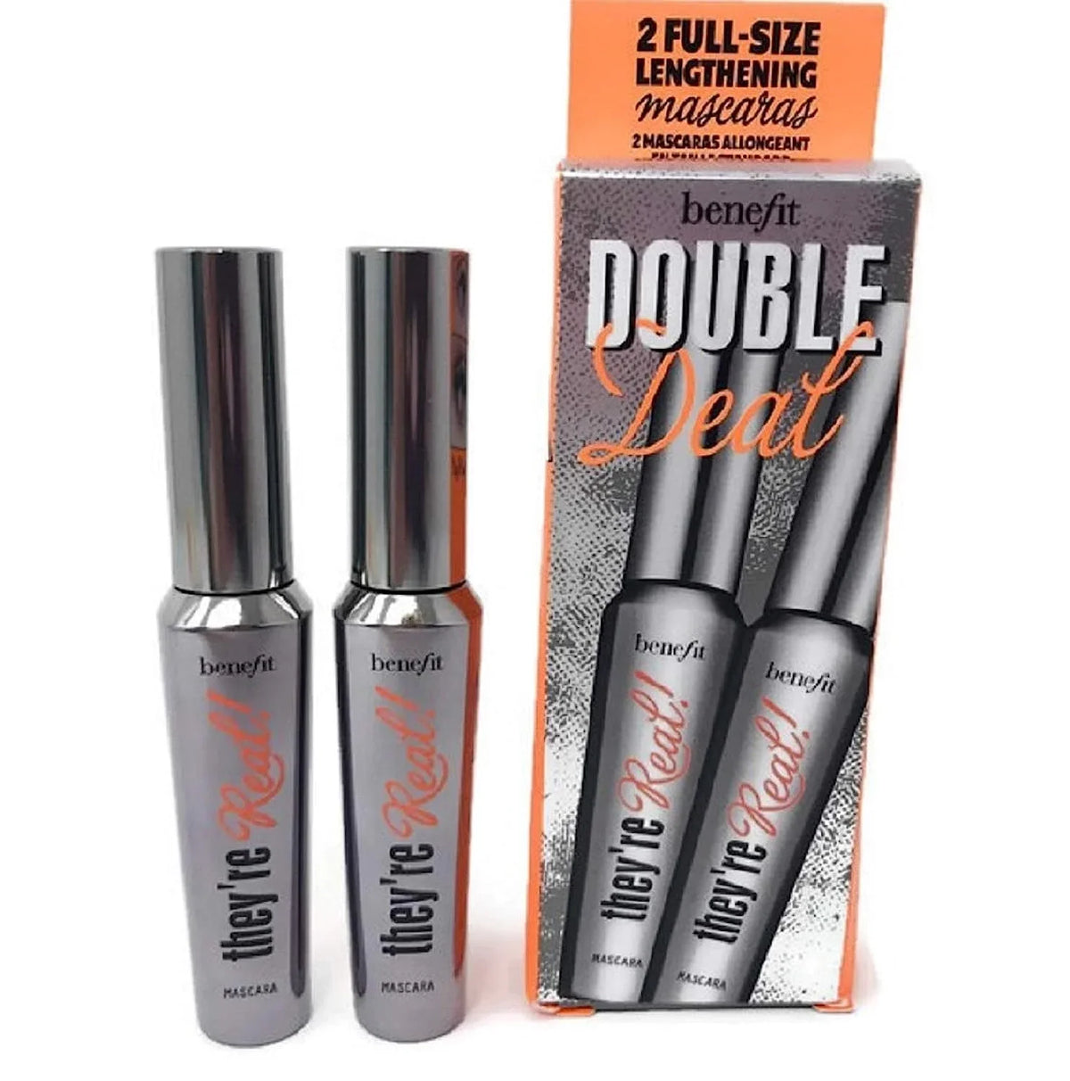 They`re / - Mascara Double size mascaras 2 Benefit full 2pcs 8.5g Real Deal