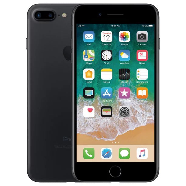 Apple - Black GSM 7 GB, - iPhone Unlocked Fully (Refurbished) CDMA compatible Plus, 32 and Restored