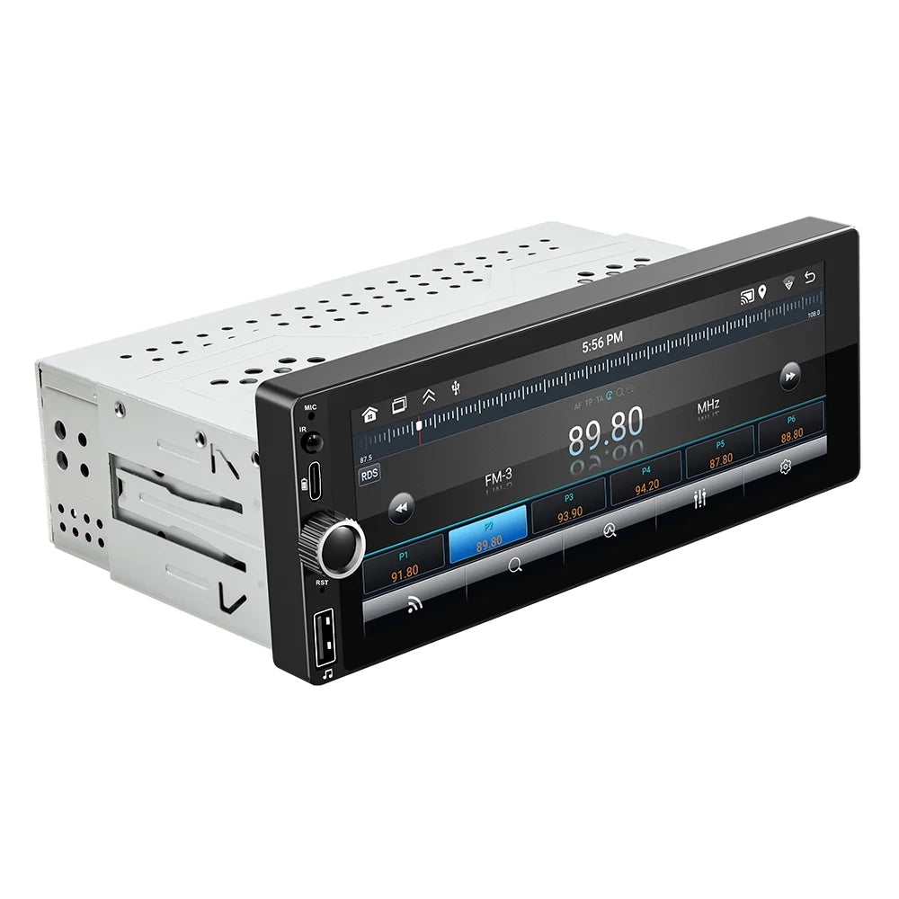 '+ Auto 13 GPS Android Screen AHD Wireless - Din Android [2+32G] 7 Microphone Link Radio inch Single Stereo Car WiFi, Camera Mirror Navigation, and - Backup Touch