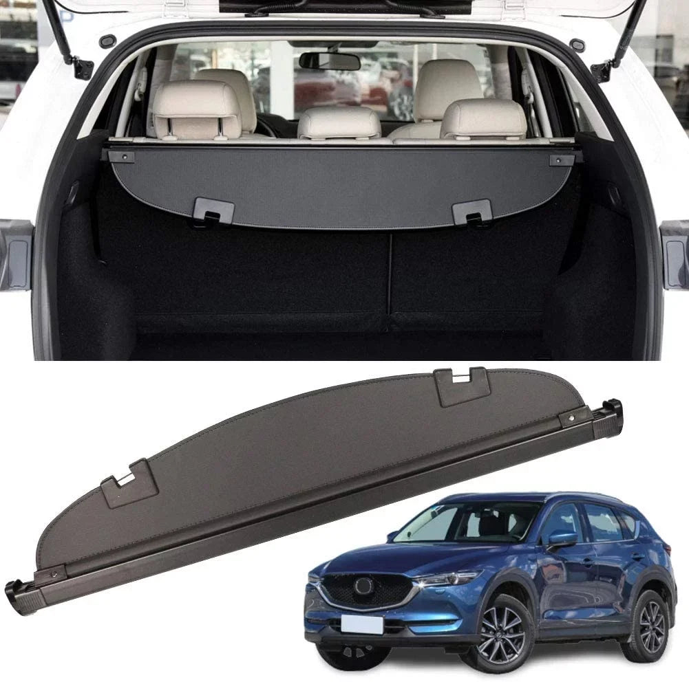 CX-5 Plastic Cover Fit Trunk 2016 Cargo Retractable for Rebounding Privacy Shield Mazda 2015 Shade Black Area With 2013 CX-5 Cover 2013-2016 SUV 2014 Mazda Accessory Rear