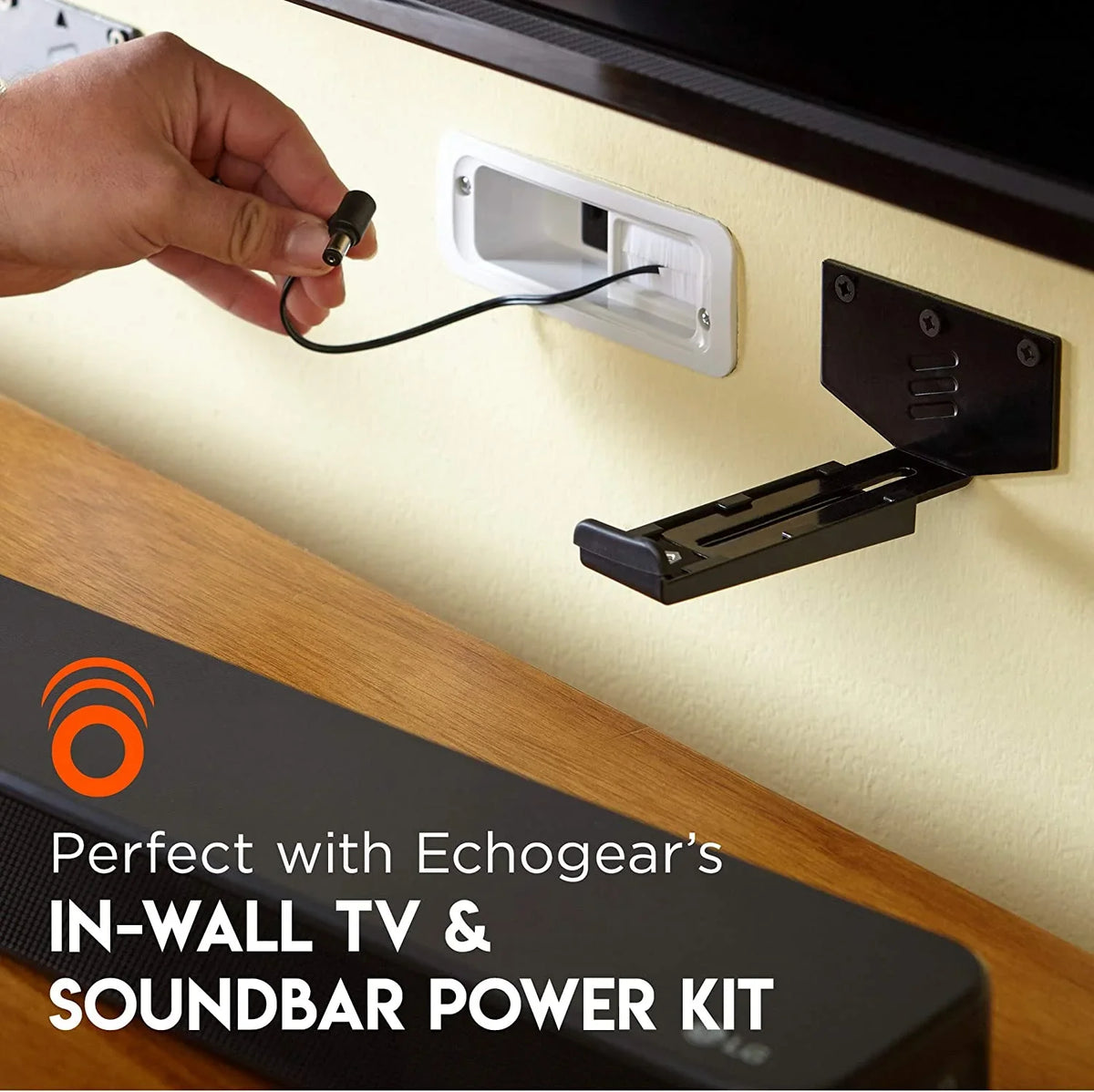 & Echogear All Mount with Atmos Adjustable More Vizio, Wall Universal for Soundbars Works - Soundbar Soundbars Depth Roku, Bracket Including Samsung, - Dolby