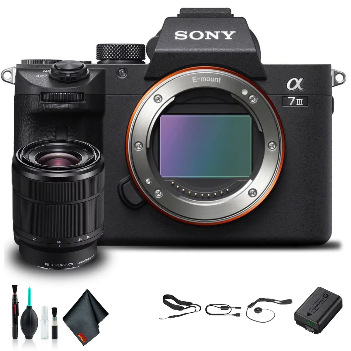 Sony Starter ILCE7M3K/B III Alpha Camera Mirrorless 28-70mm Lens with a7 Kit
