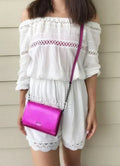 Crossbody Kate Bajarose NWT Pink Metallic Street Cedar Clutch Cami Bag Spade