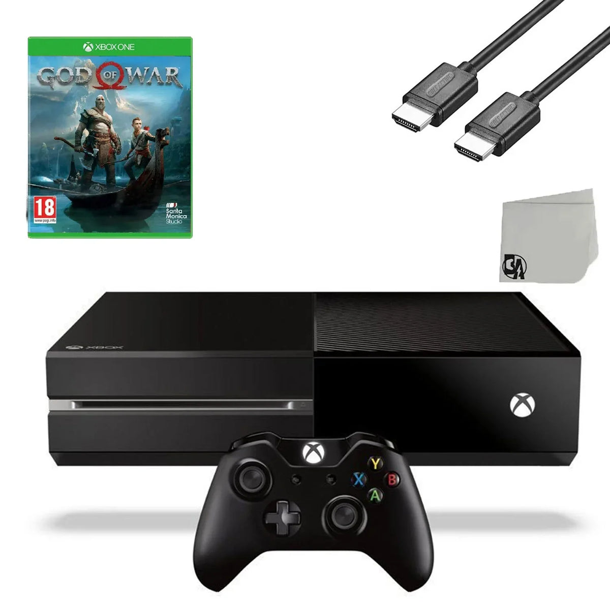 Bundle Microsoft With God Game Black War Of New Console 500GB Original AXTION HDMI Like Cable Xbox BOLT One Gaming