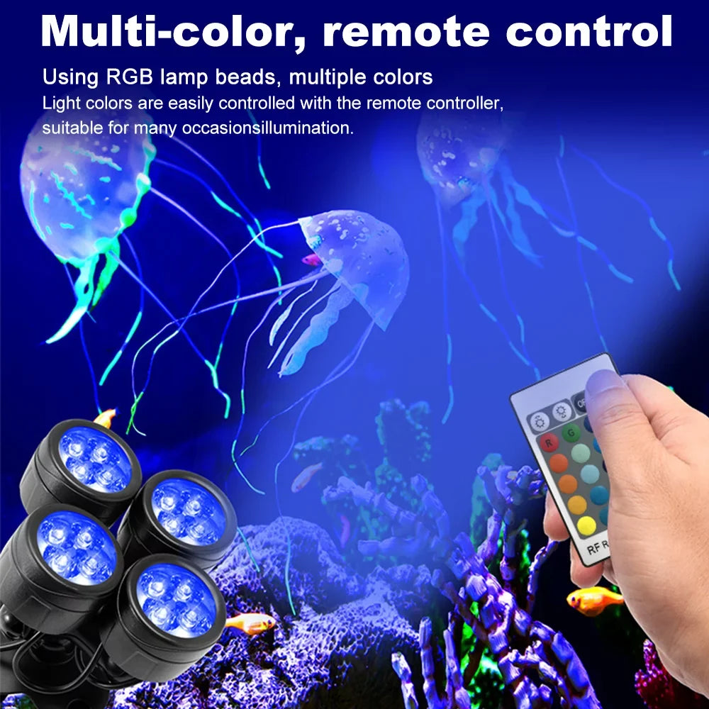 Light Lights Pond Color LED Lights FishLights Light Changing Underwater Arealer Fountain