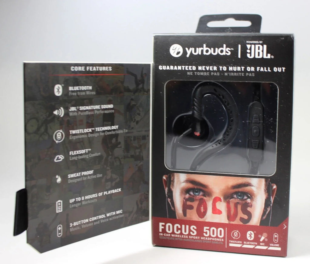 JBL Wireless Sport Focus JBLFOCU500BLK Headphones In-Ear 500