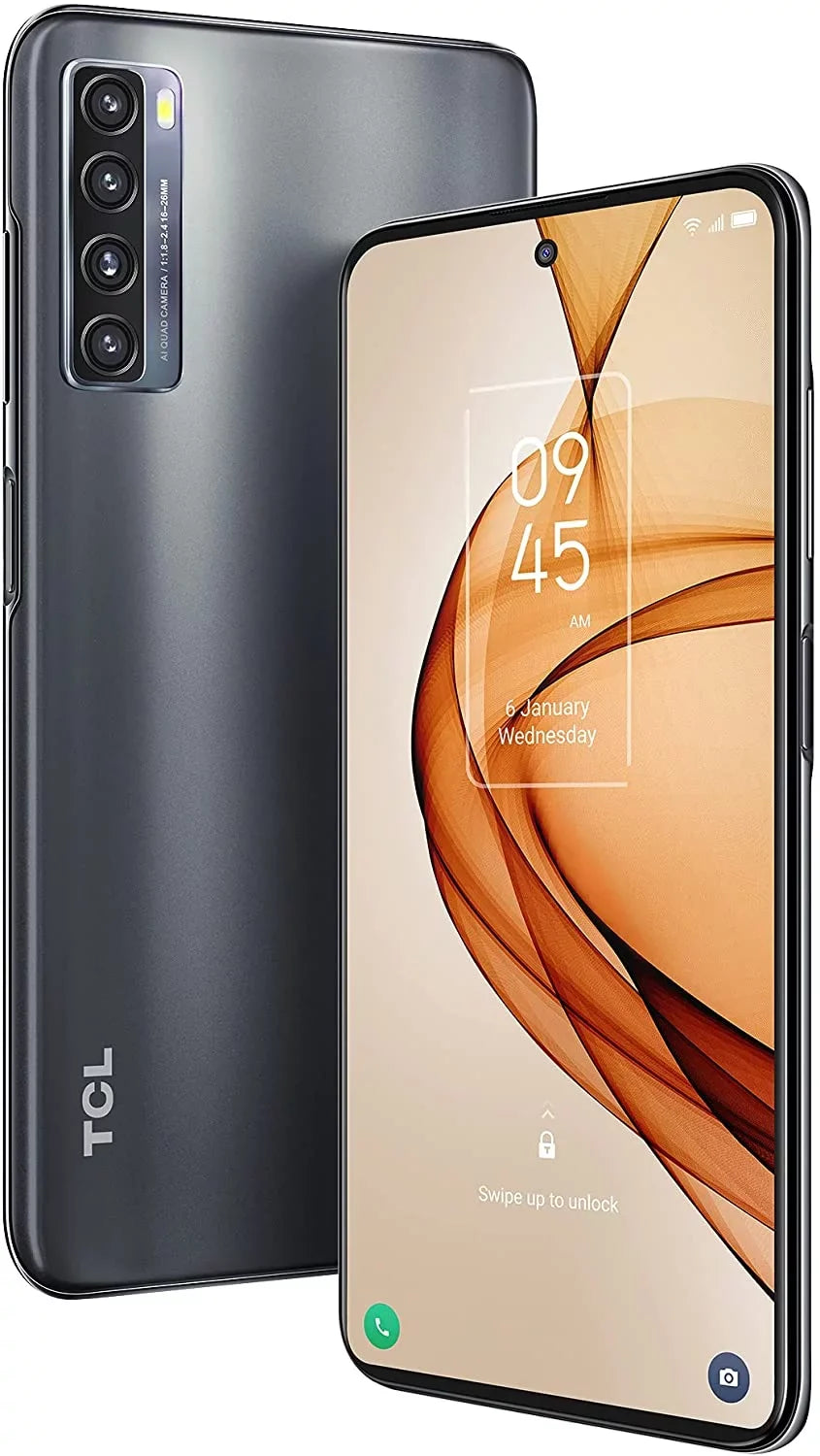 UNLOCKED WAY MILKY Pre-Owned TCL 20S (Refurbished: 4GB+128GB, BLACK Good)