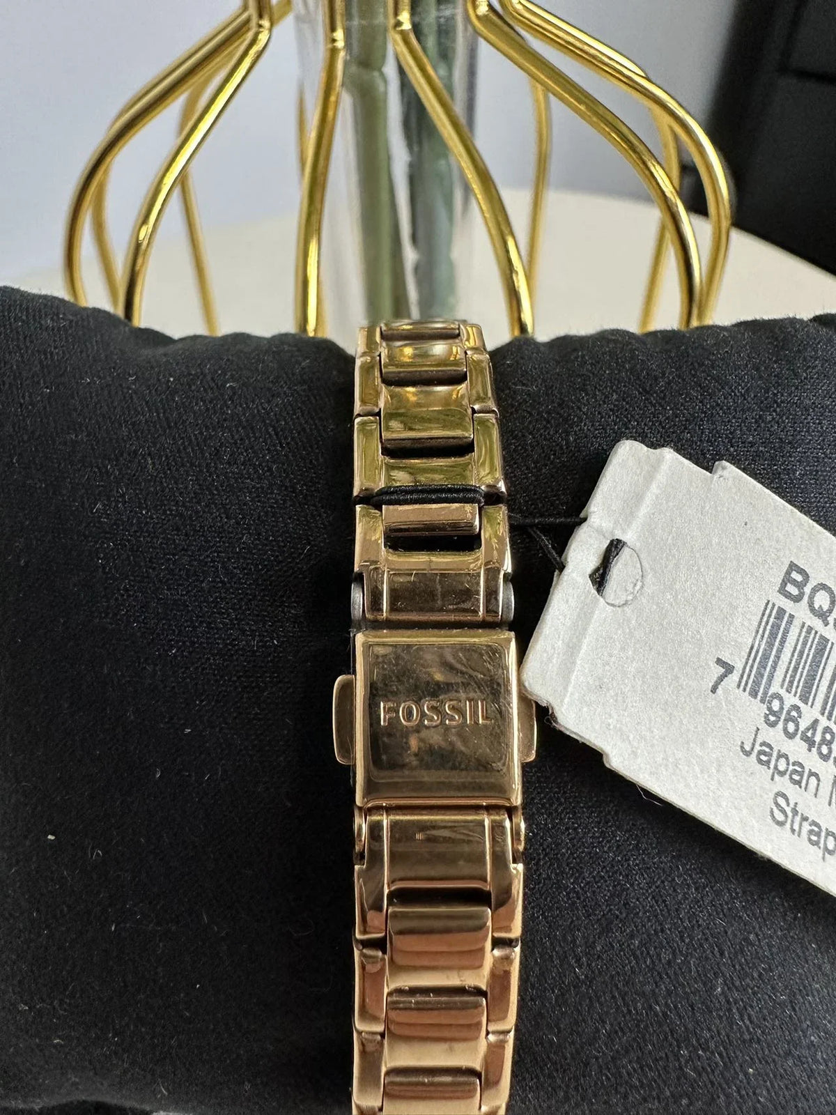 Watch Rose Two-Hand Gold-Tone Fossil Stainless Steel Rilynn BQ3670