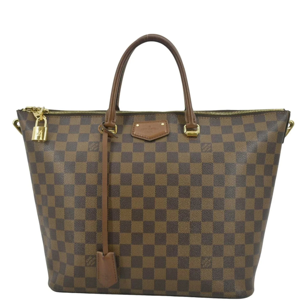 Ebene Bag Pre-owned LOUIS Tote Damier VUITTON Brown Belmont