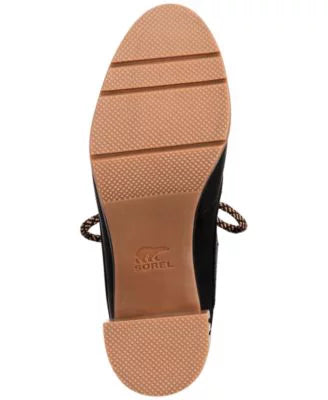Womens Hardware D-Ring Resistant Black Women Block Mixed Toe Padded Booties Slip 6 Lace-Up 1" Kurt Round Media Geiger Leather Heel Platform SOREL