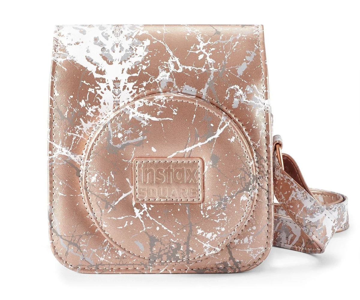 Marble SQ6 Fujifilm Gold Instax Blush Camera Case, Square
