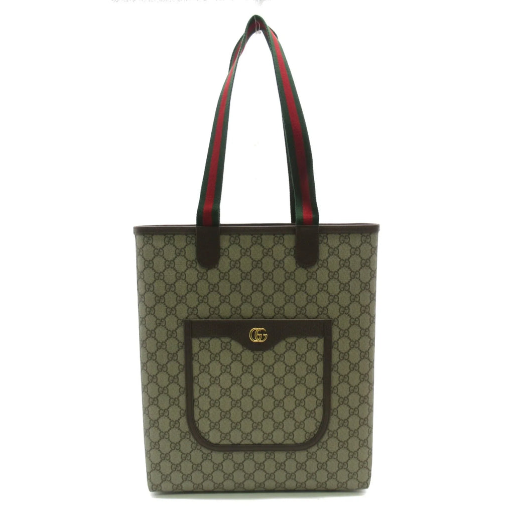 GUCCI (New) Pre-Owned Supreme Tote 7445449AACV8745 Bag Beige GG Canvas