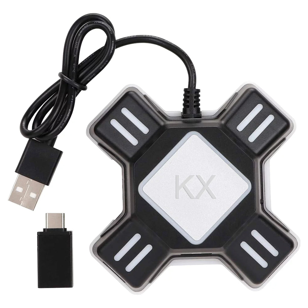 Controller Keyboard Adapter Portable Mouse Adapter KX Gamepad Switch/X-box/PS5/P-S-4/PS3 Replacement Converter Adapter Keyboard Abody Mouse for