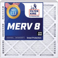 Filter Filter Actual Furnace Size: 23.5 HVAC IN 12.5 | 3-PACK x USA Pleated | Filters | MADE x A/C | .75" MERV Air 8 12.5x23.5x1a King