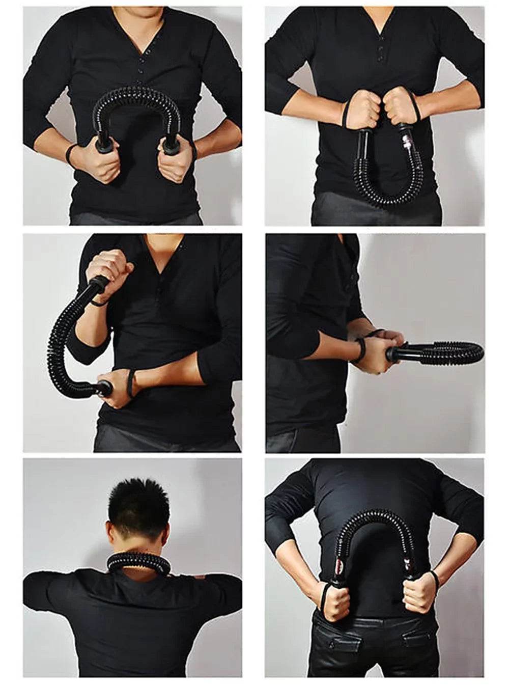 40KG Strength Bar Spring Duty Chest Twister Arms Power Heavy Body Upper Training