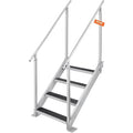 30-38 Vevor Capacity Step Ladder Load Dock 4 Stairs Dock in. Adjustable lbs 500 Height,